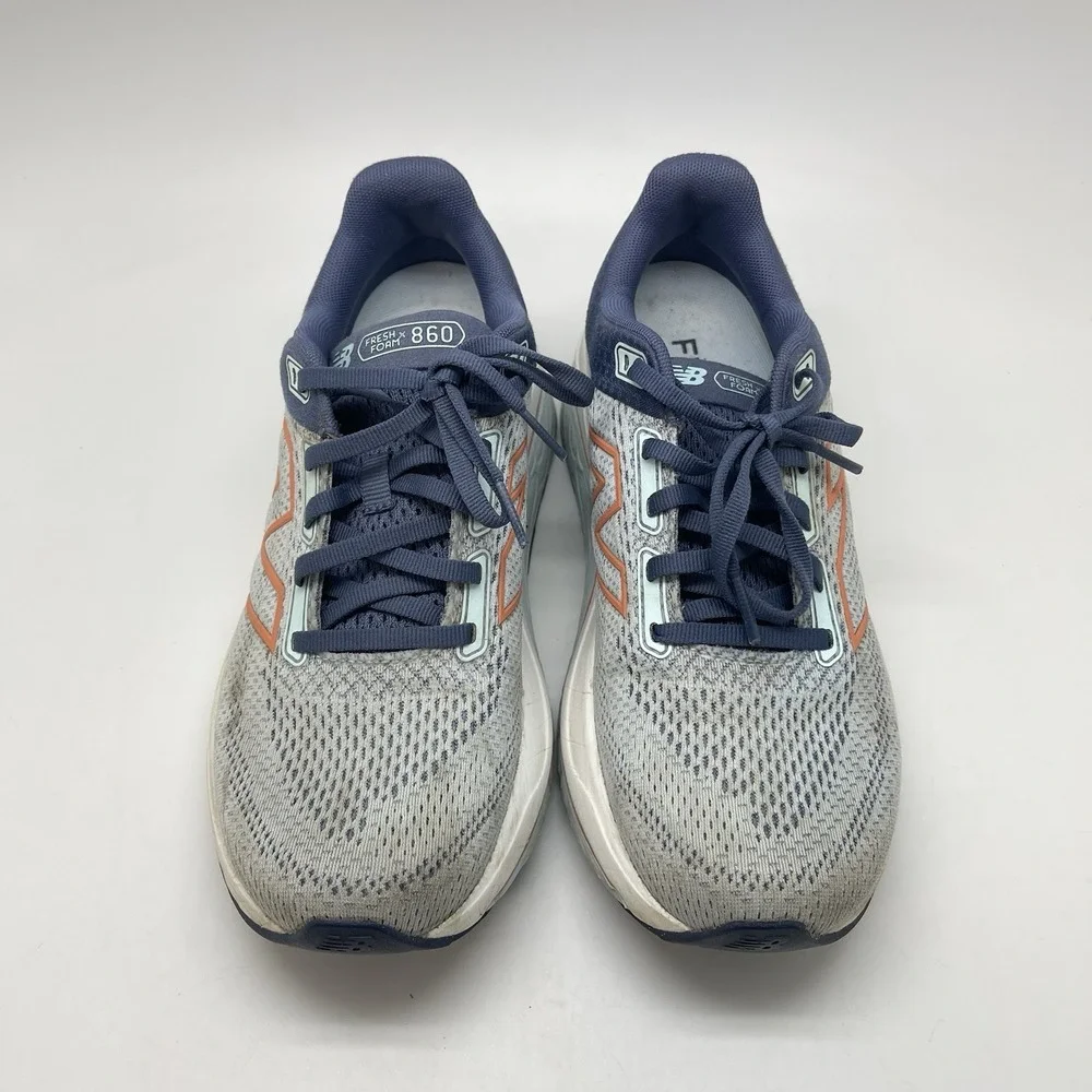 New Balance Sneakers Mens 7 Womens 8.5 FF X 860 V14 W86014E Blue‎ Running Shoes